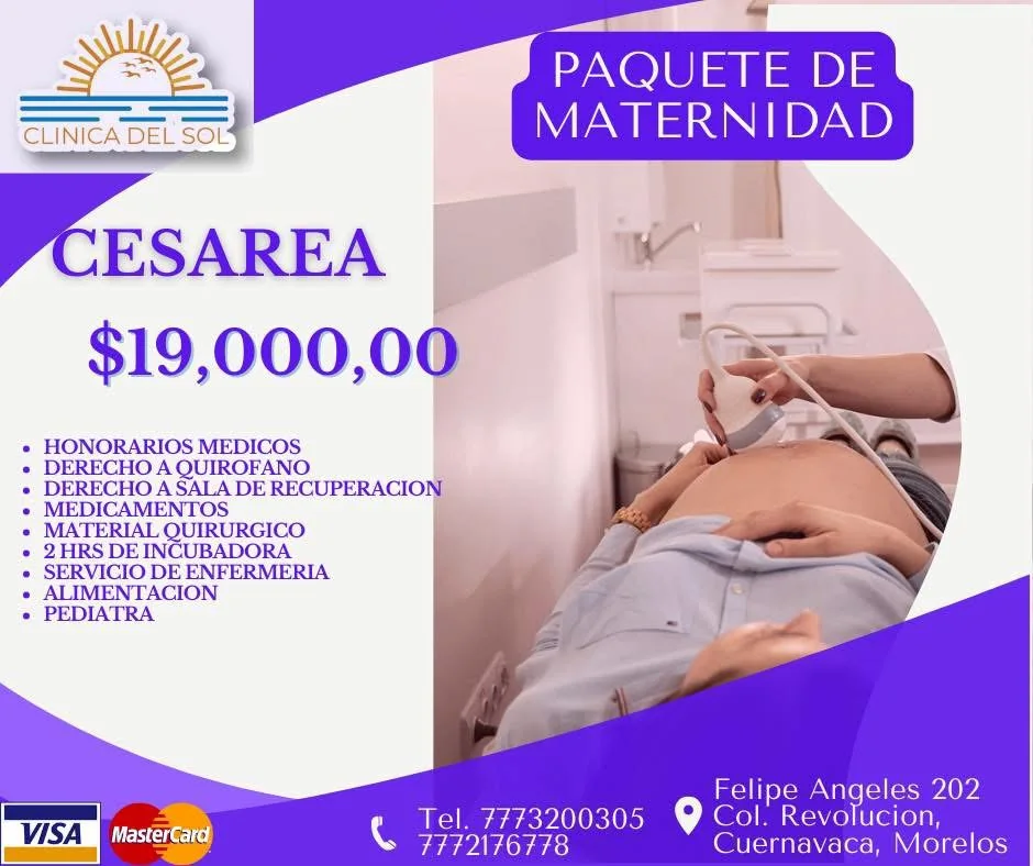 Paquete de maternidad Clínica del Sol