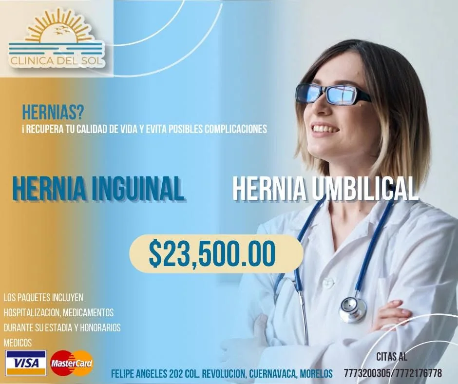 Promoción de cirugía de hernia inguinal y umbilical